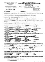 Đề thi thử THPT Quốc gia cho học sinh Lớp 12 THPT, BT THPT môn Tiếng Anh - Mã đề 408 - Năm học 2016-2017 - Sở GD & ĐT Ninh Bình (Có đáp án)